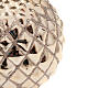 Christmas decoration candle sphere diamonds gold s2