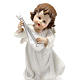 Ángel blanco con mandolina 14 cm. adorno de navidad s1