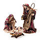 Natività manto multicolore resina cm 33 s1
