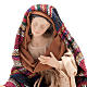 Natività manto multicolore resina cm 33 s3