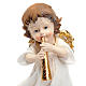 Angioletto bianco oro con tromba decoro Natale s2