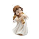 Christmas decoration, white angel with trumpet s1