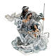 Silver colour nativity set 20cm s1