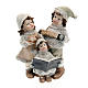 Kleine Statue drei Kindern dass singen Weihnachtsdekoration s1