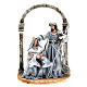 Silver colour nativity set 41cm s1