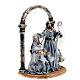 Silver colour nativity set 41cm s3