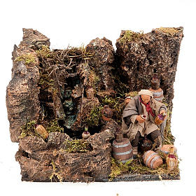 Animated nativity scene, cooper figurine set 12 cm