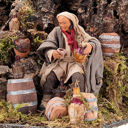 Animated nativity scene, cooper figurine set 12 cm 4