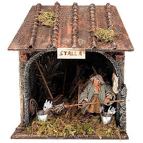 Neapolitanische Krippe: Bauer bewegliche Krippenfigur 10 cm Neapolitanische Krippe: Bauer bewegliche Krippenfigur 10 cm