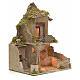 Nativity scene stable with manger and light 53 cm h s2
