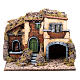 Nativity scene accessory, small village with water mill 30X40X35 cm s1