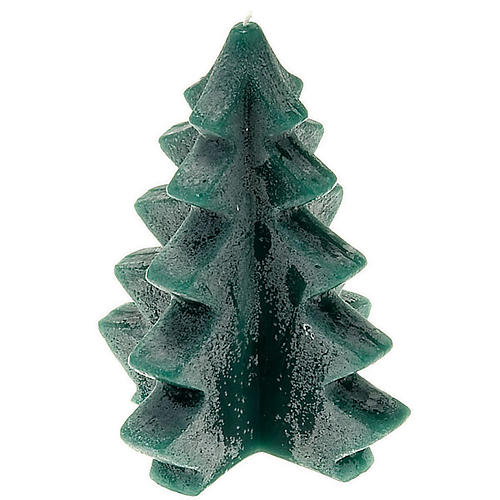 Christmas candle, green pine 1