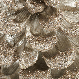 Bougies de Noel: Bougie de Noel pomme de pin champagne