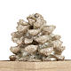 Pine cone candle, champagne color s3