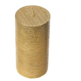 Weihnachtskerzen: Weihnachtskerze golden Glitter Weihnachtskerzen: Weihnachtskerze golden Glitter