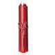 Christmas candles, red colour 3 pieces s1
