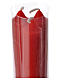 Christmas candles, red colour 3 pieces s2