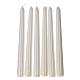 Christmas candles, pack of 6 plain candles s1