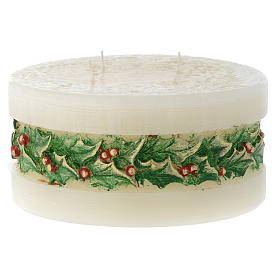 Candele natalizie: Candela Natalizia Agrifoglio Cilindro Candele natalizie: Candela Natalizia Agrifoglio Cilindro