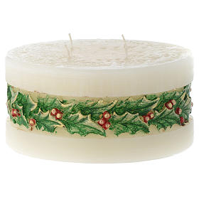 Candele natalizie: Candela Natalizia Agrifoglio Cilindro Candele natalizie: Candela Natalizia Agrifoglio Cilindro