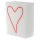 Candle, rectangular shape with heart s2