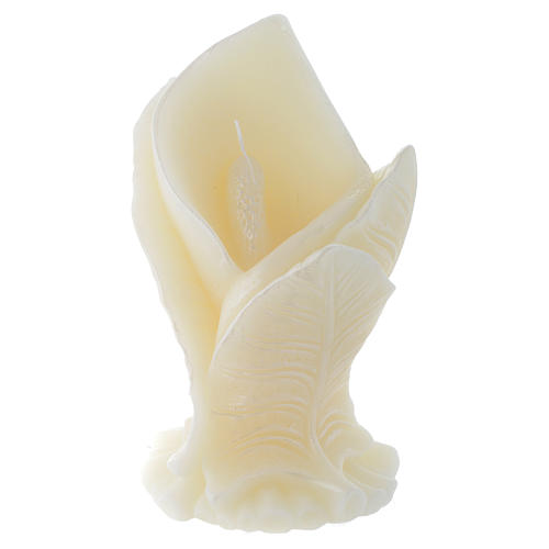 Candle with calla lilly 1