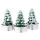 Christmas tree candle set, 3 candles s1