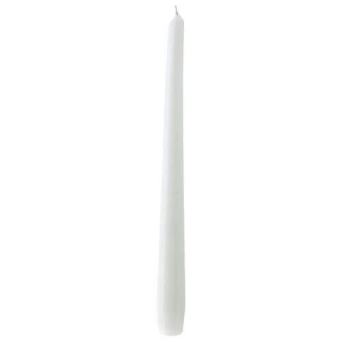 Christmas white taper candles, set of 10 candles 1