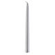 Christmas candle, conic shaped set of 3 in silver colour 25cm s1