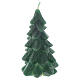 Christmas tree candle, green colour measuring 11cm s1