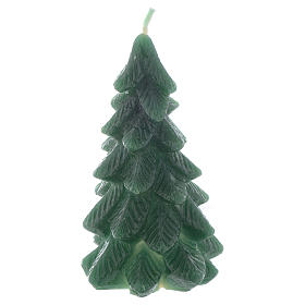 Christmas tree candle, green colour measuring 11cm