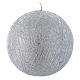 Vela de Navidad estilo "Comet" esfera plata, 12,5 cm s1