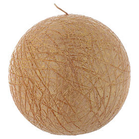 Candele natalizie: Candela di Natale Comet sfera 12,5 cm Dorata Candele natalizie: Candela di Natale Comet sfera 12,5 cm Dorata