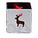 Christmas Square Tealight holder with red decoration s1