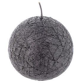 Weihnachtskerzen: Weihnachtskerze mod. Comet Kugel 8cm anthrazit Weihnachtskerzen: Weihnachtskerze mod. Comet Kugel 8cm anthrazit