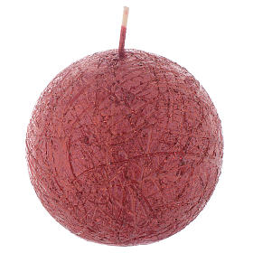 Candele natalizie: Candela Natalizia Comet sfera 8 cm Rosso Candele natalizie: Candela Natalizia Comet sfera 8 cm Rosso