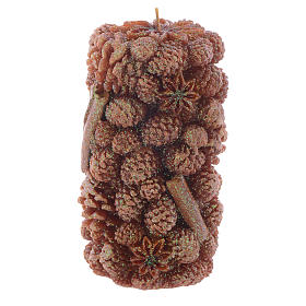 Candele natalizie: Candela Natalizia cilindro anice e cannella 15 cm Candele natalizie: Candela Natalizia cilindro anice e cannella 15 cm