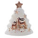 Christmas Tea light holder, with reindeer and tree s1