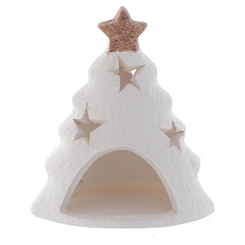 Christmas Tea light holder, with reindeer and tree 2