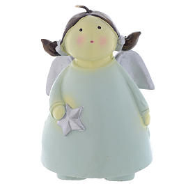 Bougies de Noel: Bougie de Noël ange Naif 13 cm