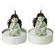 Christmas candle Naïf Angel, set of 2 pieces s1