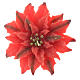 Vela flor de Navidad roja s1