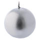Vela de Navidad esfera plata Ceralacca d. 5 cm s1