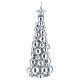 Christmas candle silver tree Moscow 8 in s1
