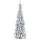 Christmas candle silver tree Moscow 8 in s2