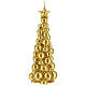 Vela de Natal árvore dourada modelo Moscovo 21 cm s1