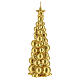 Vela de Natal árvore dourada modelo Moscovo 21 cm s2