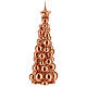 Vela de Natal árvore cor cobre modelo Moscovo 21 cm s1