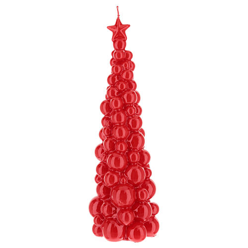 Mosca Weihnachtskerze in Form eines roten Baums, 30 cm 1
