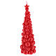 Mosca Weihnachtskerze in Form eines roten Baums, 30 cm s1